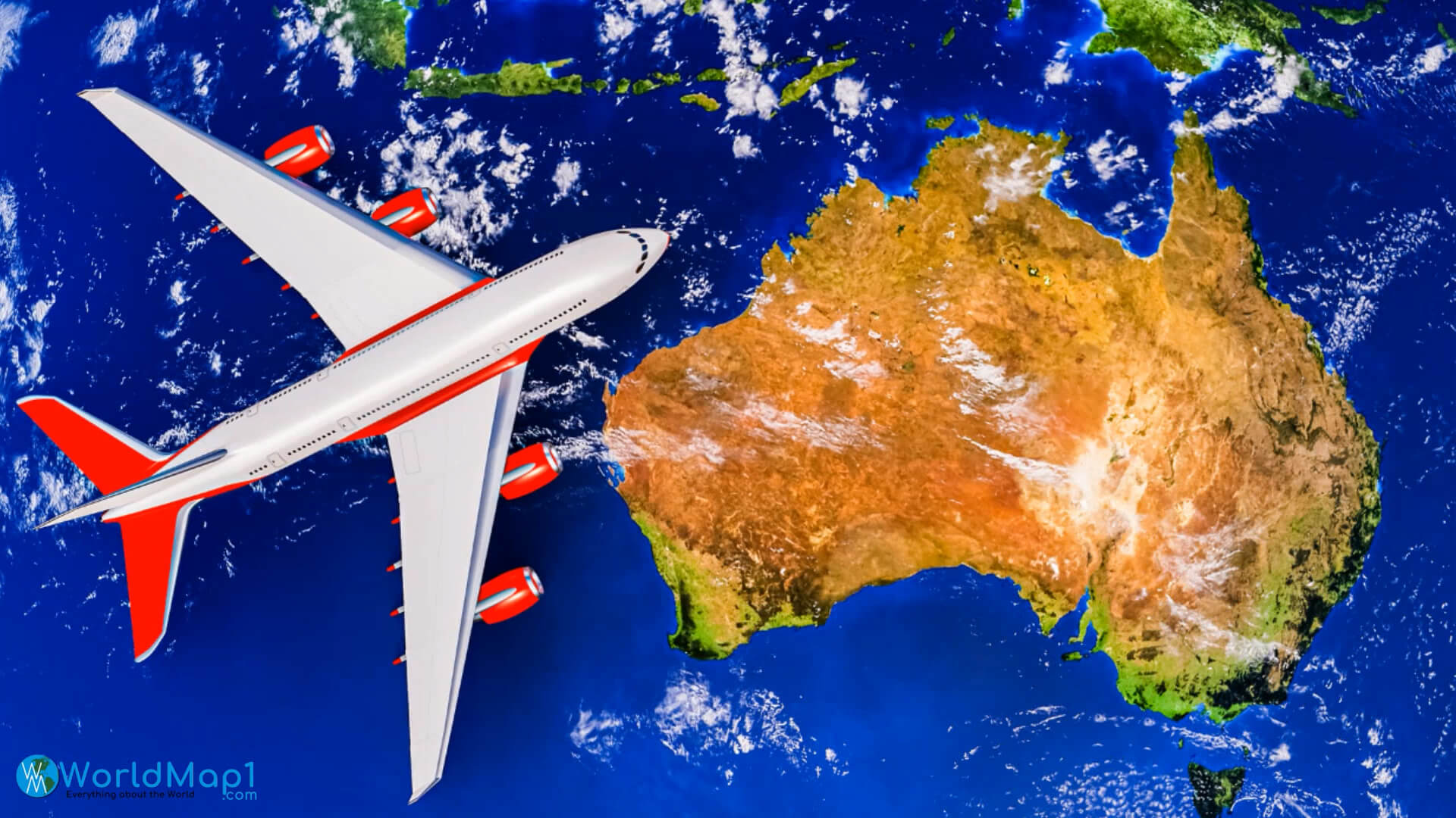 Australia and Oceania Airline Map